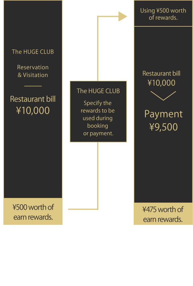 Illustration of reward back usage
